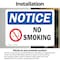 Signmission No Smoking OSHA Notice Sign, Vinyl Decal, 14in W x 10in L, 2PK OS-2PACK-NS-D-1014-L-16187 - alternate 2